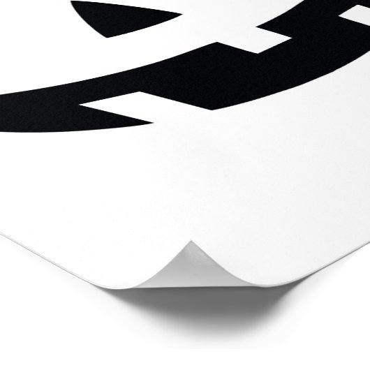 pompoen gezicht Jackolantern Jack O lantaarn H Poster (Hoek)