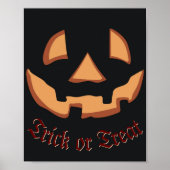 Pompoen gezicht voor Halloween Poster (Voorkant)