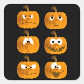 Pompoen gezichten stickers (Voorkant)