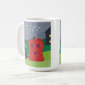 Pompoen Ghost en Tovenaar Cat Halloween Mokken (Voorkant links)