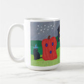 Pompoen Ghost en Tovenaar Cat Halloween Mokken (Links)