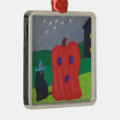 Pompoen Ghost en Tovenaar Cat Halloween Ornamenten (Rechts)