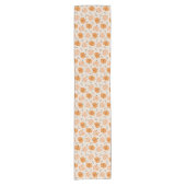 Pompoen Gingham Tafel Runner Korte Tafelloper (Voorkant)