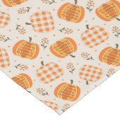 Pompoen Gingham Tafel Runner Korte Tafelloper (Hoek)