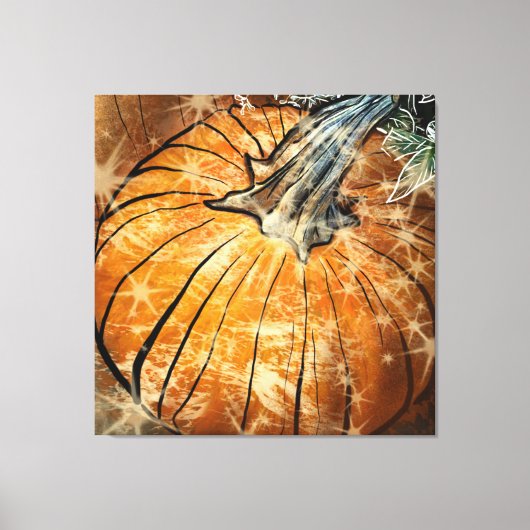 Pompoen Glamour Canvas Afdruk (Voorkant)