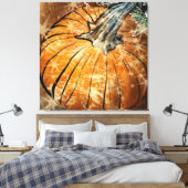 Pompoen Glamour Canvas Afdruk (Insitu (Slaapkamer))