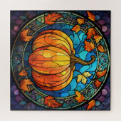 Pompoen Glas in lood Puzzel (Horizontaal)