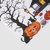 Pompoen Glow Party Tissue Sheets voor Halloween Tissuepapier (Detail)