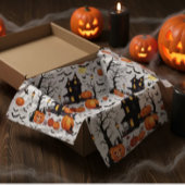 Pompoen Glow Party Tissue Sheets voor Halloween Tissuepapier