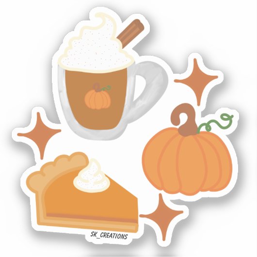 Pompoen Goodies Sticker (Voorkant)