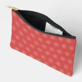 Pompoen | Gouden Zinnia Bloem Medaillons Etui (Open)