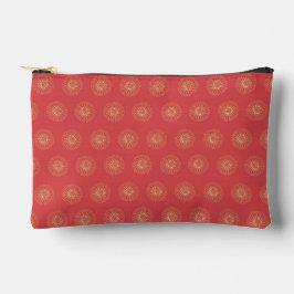 Pompoen | Gouden Zinnia Bloem Medaillons Etui