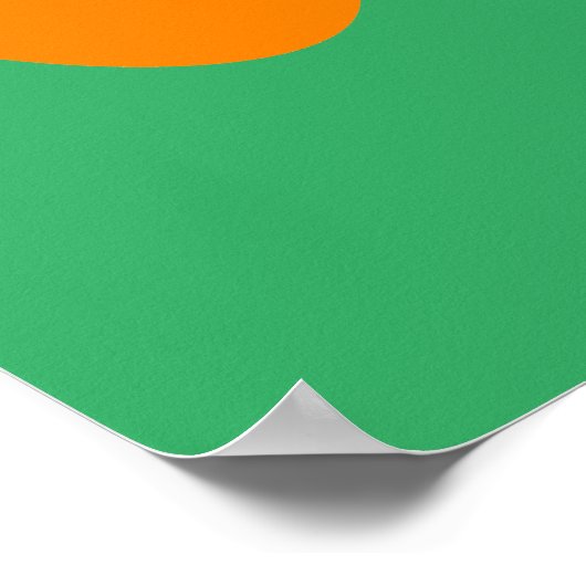 Pompoen grafisch poster, Kinder Room Wall Art Poster (Hoek)