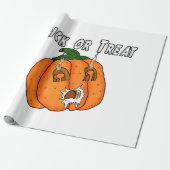 Pompoen grappig ondeugend cadeau grap Halloween Cadeaupapier (Uitgerold)