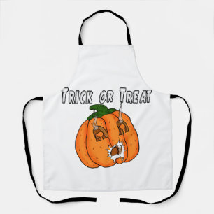 Pompoen grappig ondeugend cadeau grap Halloween Schort