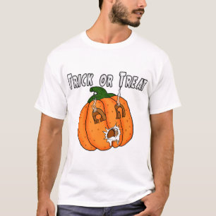 Pompoen grappig ondeugend cadeau grap Halloween T-shirt