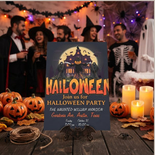 Pompoen Griezelhuis, Halloween Feest Planner Kaart