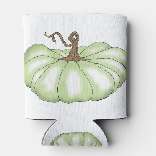 pompoen groen blikjeskoeler (Achterkant)