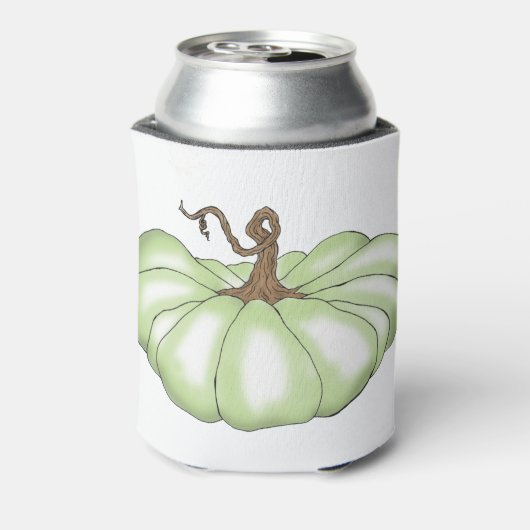 pompoen groen blikjeskoeler (Blikje Achterkant)