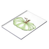 pompoen groen notitieboek (Linkerzijde)