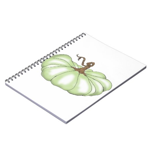 pompoen groen notitieboek (Linkerzijde)