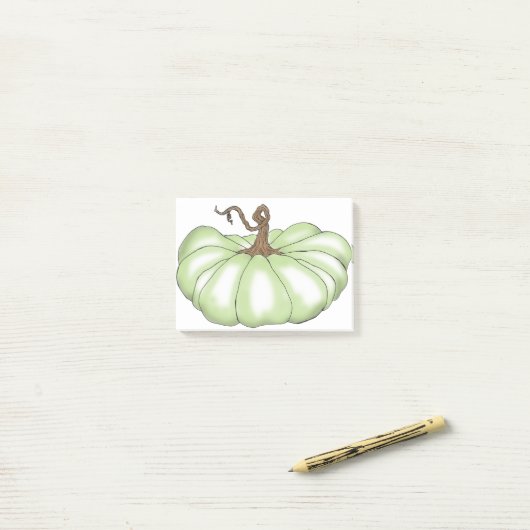 pompoen groen post-it® notes (Op bureau)