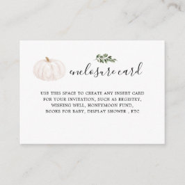 Pompoen Groene Baby Shower Envelop Kaarten