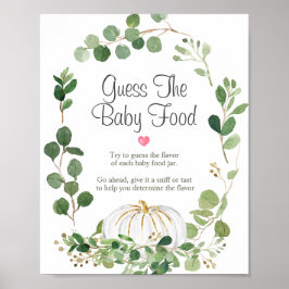 Pompoen Groene Bruiloft Feestje Raad de Babyvoedin Poster