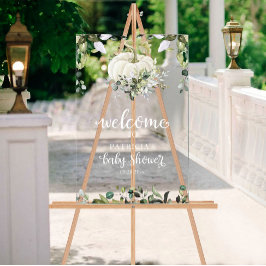 Pompoen Groene Herfst Baby Shower Welkom Bord