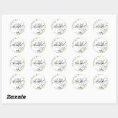 Pompoen Groene Krans Thanksgiving Dinner Ronde Sticker (Vel)