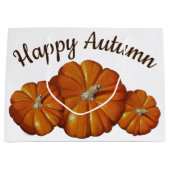 Pompoen Grote Gift Bag Groot Cadeauzakje (Voorkant)