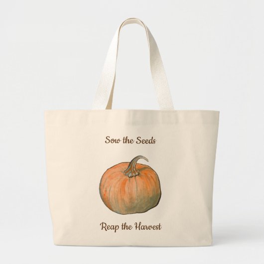 pompoen grote tote bag (Voorkant)