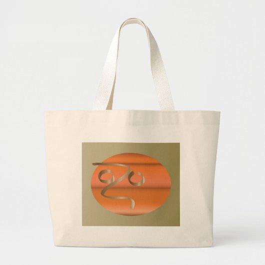 pompoen grote tote bag (Voorkant)