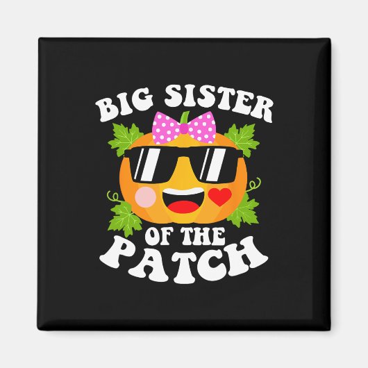 Pompoen Grote Zus van de Patch Fun Halloween Famil Magneet (Voorkant)