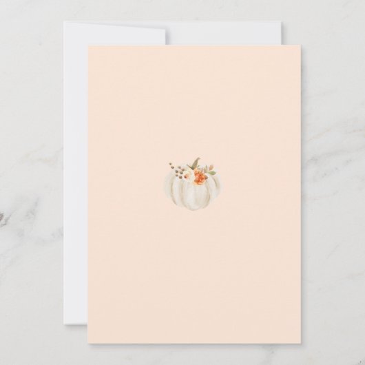 Pompoen Halloween 2e meisje verjaardag Kaart (Achterkant)