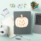 Pompoen Halloween 6 "x6" Custom-Cut Vinyl Stickers (iPad Cover)