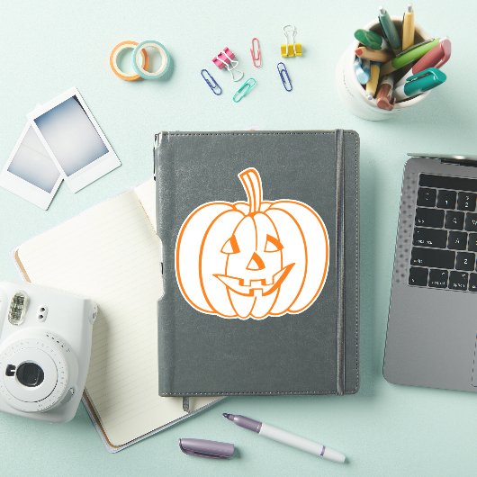 Pompoen Halloween 6 "x6" Custom-Cut Vinyl Stickers (iPad Cover)