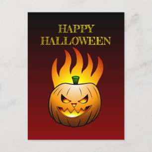Pompoen Halloween Ansichtkaart Feestdagenkaart