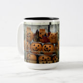 Pompoen Halloween/Autumn Frosted Drank Mok (Voorkant links)