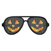 Pompoen, halloween aviator zonnebril (Voorkant)