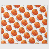Pompoen Halloween Cadeaupapier (Vlak)