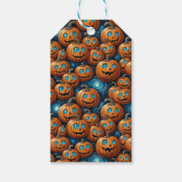 Pompoen Halloween-cadeautags Cadeaulabel