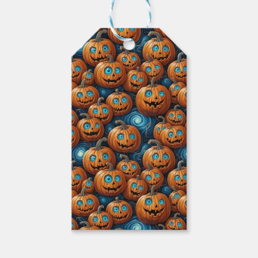 Pompoen Halloween-cadeautags Cadeaulabel (Voorkant)