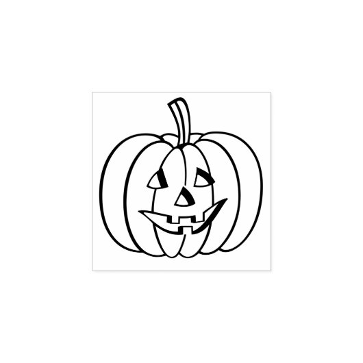 Pompoen Halloween Decor Custom Rubberstempel (Afrduk)