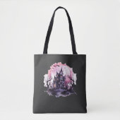 Pompoen Halloween eng roze Tote Bag (Voorkant)