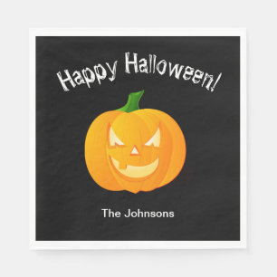 Pompoen Halloween-feest papieren servetten