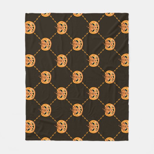 Pompoen Halloween feest thema. Fleece Deken (Voorkant)