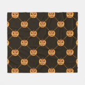 Pompoen Halloween feest thema. Fleece Deken (Voorkant (Horizontaal))
