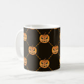 Pompoen Halloween feest thema. Koffiemok (Voorkant links)