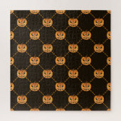 Pompoen Halloween feest thema. Legpuzzel (Verticaal)
